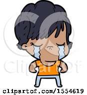 Cartoon Woman Crying