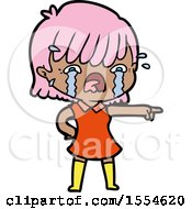 Cartoon Girl Crying