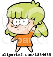 Cartoon Girl Smiling