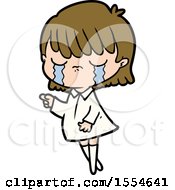 Cartoon Woman Crying