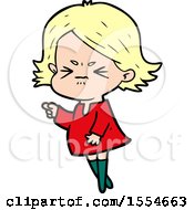 Cartoon Angry Woman