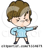 Cartoon Frustrated Woman