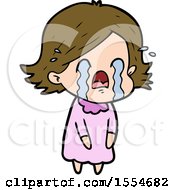 Cartoon Woman Crying