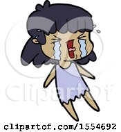 Cartoon Woman In Tears