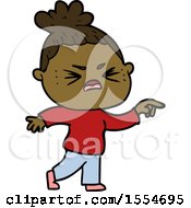 Cartoon Angry Woman