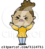 Cartoon Angry Woman