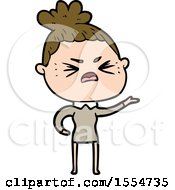 Cartoon Angry Woman