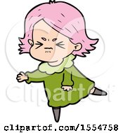 Cartoon Angry Woman