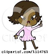 Cartoon Stressed Woman