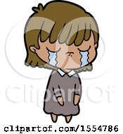 Cartoon Woman Crying