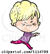 Cartoon Frustrated Woman