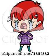 Cartoon Girl Crying