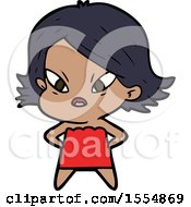 Cartoon Stressed Woman