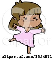 Cartoon Angry Girl