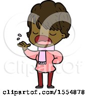 Cartoon Woman Talking