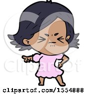 Cartoon Angry Woman