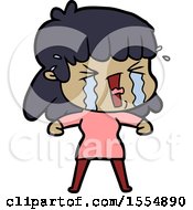 Cartoon Woman In Tears