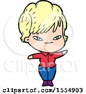 Cartoon Happy Woman