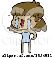 Cartoon Woman In Tears