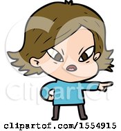 Cartoon Stressed Woman