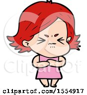 Cartoon Angry Girl