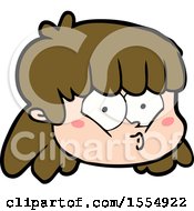 Cartoon Female Face