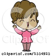 Cartoon Laughing Woman