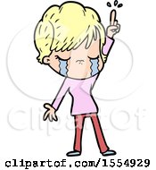 Cartoon Woman Crying