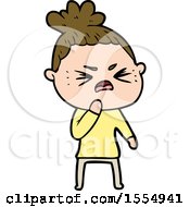 Cartoon Angry Woman