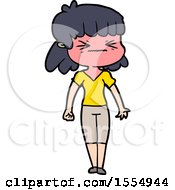 Cartoon Angry Girl