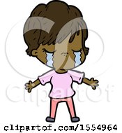 Cartoon Woman Crying