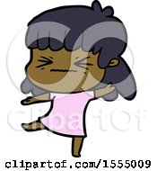 Cartoon Angry Girl