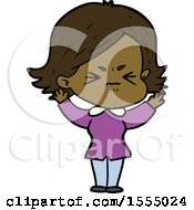 Cartoon Angry Woman