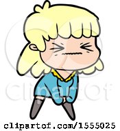 Cartoon Angry Girl