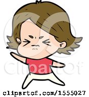 Cartoon Angry Girl