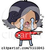 Cartoon Woman Crying