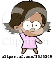 Happy Cartoon Girl