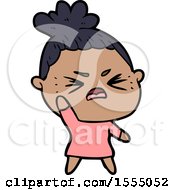 Cartoon Angry Woman