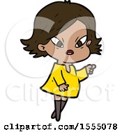 Cartoon Stressed Woman