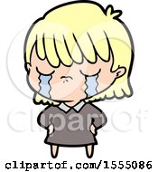 Cartoon Woman Crying