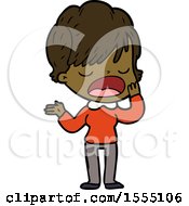 Cartoon Woman Talking