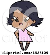 Cartoon Stressed Woman