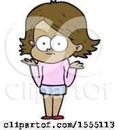 Happy Cartoon Girl