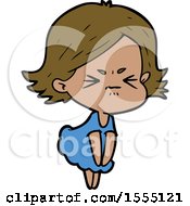 Cartoon Angry Woman