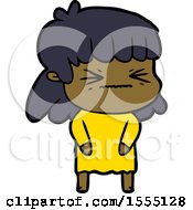 Cartoon Angry Girl