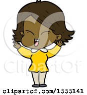 Happy Cartoon Girl