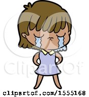 Cartoon Woman Crying