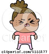 Cartoon Angry Woman