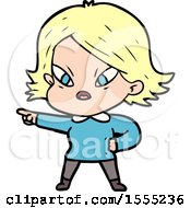 Cartoon Stressed Woman