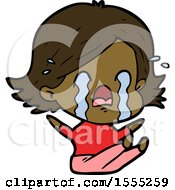 Cartoon Woman Crying